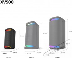 SONY SRSXV500B.CEL HighPower hordozható fekete vezeték nélküli hangszóró Audio-Video / Hifi / Multimédia - Hangfal - Hangfalszett - Hálózatról működő vezeték nélküli hangsugárzó - 500747