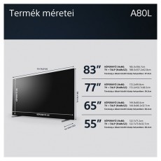 SONY 83 XR83A80LPAEP 4K UHD Smart OLED TV Televíziók - OLED televízió - UHD 4K felbontású - 501604