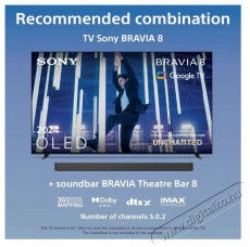SONY Bravia 8 K65XR80P Televíziók - OLED televízió - UHD 4K felbontású - 504583