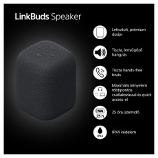 SONY SRS-LS1 LinkBuds fekete hordozható Bluetooth hangszóró Audio-Video / Hifi / Multimédia - Fül és Fejhallgatók - Fülhallgató - 507464