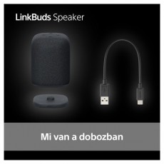 SONY SRS-LS1 LinkBuds fekete hordozható Bluetooth hangszóró Audio-Video / Hifi / Multimédia - Fül és Fejhallgatók - Fülhallgató - 507464