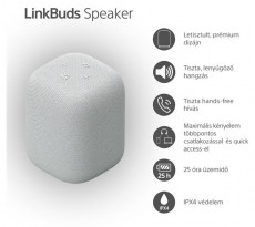 SONY SRS-LS1 LinkBuds szürke hordozható Bluetooth hangszóró Audio-Video / Hifi / Multimédia - Fül és Fejhallgatók - Fülhallgató - 507465