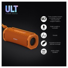 SONY SRSULT10D.CE7 ULT FIELD 1 hordozható vezeték nélküli narancssárga Bluetooth hangszóró Audio-Video / Hifi / Multimédia - Hordozható, vezeték nélküli / bluetooth hangsugárzó - Hordozható, vezeték nélküli / bluetooth hangsugárzó - 507516