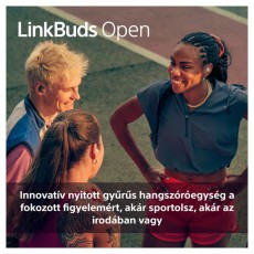 SONY WF-L910 Linkbuds Open True Wireless Bluetooth fekete fülhallgató Audio-Video / Hifi / Multimédia - Fül és Fejhallgatók - Fülhallgató - 507470