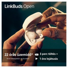 SONY WF-L910 Linkbuds Open True Wireless Bluetooth fekete fülhallgató Audio-Video / Hifi / Multimédia - Fül és Fejhallgatók - Fülhallgató - 507470