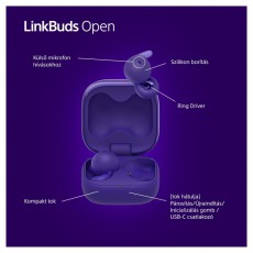 SONY WF-L910 Linkbuds Open True Wireless Bluetooth lila f&uuml;lhallgat&oacute; Audio-Video / Hifi / Multim&eacute;dia - F&uuml;l &eacute;s Fejhallgat&oacute;k - F&uuml;lhallgat&oacute; - 507471