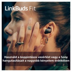 SONY WF-LS910N Linkbuds Fit zajszürős True Wireless Bluetooth fekete fülhallgató Audio-Video / Hifi / Multimédia - Fül és Fejhallgatók - Fülhallgató - 507466