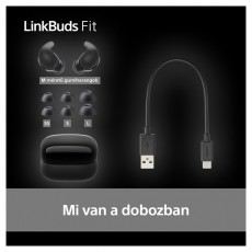 SONY WF-LS910N Linkbuds Fit zajszürős True Wireless Bluetooth fekete fülhallgató Audio-Video / Hifi / Multimédia - Fül és Fejhallgatók - Fülhallgató - 507466