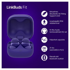 SONY WF-LS910N Linkbuds Fit zajsz&uuml;rős True Wireless Bluetooth lila f&uuml;lhallgat&oacute; Audio-Video / Hifi / Multim&eacute;dia - F&uuml;l &eacute;s Fejhallgat&oacute;k - F&uuml;lhallgat&oacute; - 507468