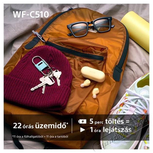 SONY WFC510B.CE7 True Wireless Bluetooth fekete f&uuml;lhallgat&oacute; Audio-Video / Hifi / Multim&eacute;dia - Hordozhat&oacute;, vezet&eacute;k n&eacute;lk&uuml;li / bluetooth hangsug&aacute;rz&oacute; - Hordozhat&oacute;, vezet&eacute;k n&eacute;lk&uuml;li / bluetooth hangsug&aacute;rz&oacute; - 507124