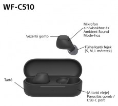 SONY WFC510B.CE7 True Wireless Bluetooth fekete f&uuml;lhallgat&oacute; Audio-Video / Hifi / Multim&eacute;dia - Hordozhat&oacute;, vezet&eacute;k n&eacute;lk&uuml;li / bluetooth hangsug&aacute;rz&oacute; - Hordozhat&oacute;, vezet&eacute;k n&eacute;lk&uuml;li / bluetooth hangsug&aacute;rz&oacute; - 507124