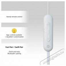 SONY WI-C100, fehér Audio-Video / Hifi / Multimédia - Fül és Fejhallgatók - Fülhallgató - 510253