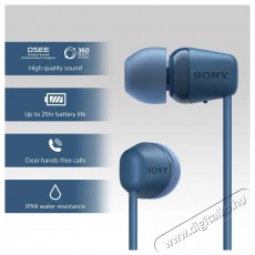 SONY WI-C100, kék Audio-Video / Hifi / Multimédia - Fül és Fejhallgatók - Fülhallgató - 510255