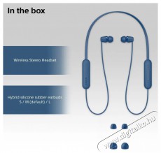 SONY WI-C100, kék Audio-Video / Hifi / Multimédia - Fül és Fejhallgatók - Fülhallgató - 510255