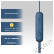 SONY WI-C100, kék Audio-Video / Hifi / Multimédia - Fül és Fejhallgatók - Fülhallgató - 510255