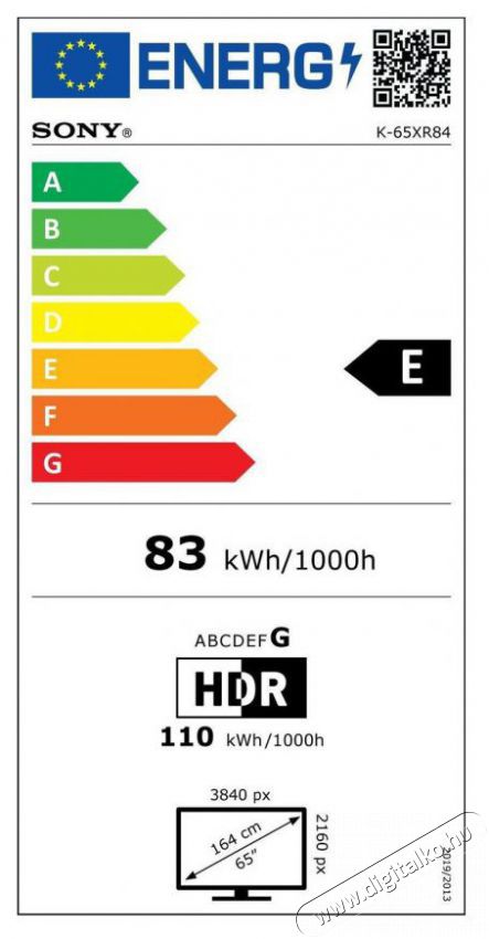 SONY Bravia 8 (K65XR80PAEP) Telev&iacute;zi&oacute;k - LED telev&iacute;zi&oacute; - UHD 4K felbont&aacute;s&uacute; - 512392