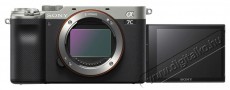 SONY Alpha A7C váz ezüst Fényképezőgép / kamera - MILC cserélhető objektíves kompakt fényképezőgép - 520032
