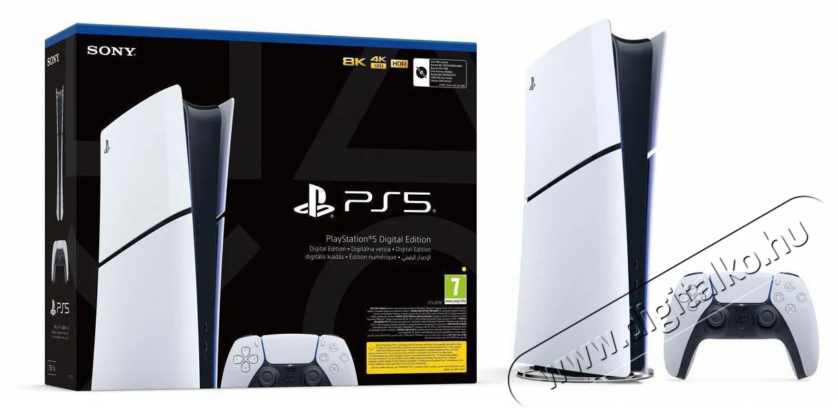 SONY PlayStation 5 (Slim) Digital Edition Iroda &eacute;s sz&aacute;m&iacute;t&aacute;stechnika - J&aacute;t&eacute;k konzol - Playstation 5 (PS5) konzol - 520717