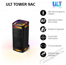 SONY ULT Tower 9, fekete (SRSULT900AC.CEL) Audio-Video / Hifi / Multimédia - Hangfal - Hangfalszett - Álló / front hangfal - 520736