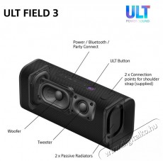SONY ULT Field 3 fekete Bluetooth hangszor&oacute; Audio-Video / Hifi / Multim&eacute;dia - Hordozhat&oacute;, vezet&eacute;k n&eacute;lk&uuml;li / bluetooth hangsug&aacute;rz&oacute; - Hordozhat&oacute;, vezet&eacute;k n&eacute;lk&uuml;li / bluetooth hangsug&aacute;rz&oacute; - 516292