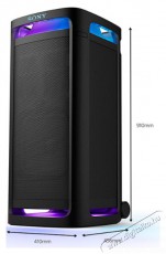 SONY ULT Tower 9, fekete (SRSULT900AC.CEL) Party hangfal Audio-Video / Hifi / Multimédia - Hangfal - Hangfalszett - Álló / front hangfal - 520736