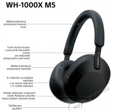 SONY Noise Cancelling WH-1000XM5, Fekete, Limited soft case edition Audio-Video / Hifi / Multimédia - Fül és Fejhallgatók - Fejhallgató - 531217