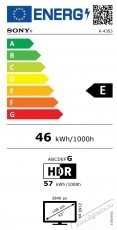 SONY BRAVIA 3 43S39 LED telev&iacute;zi&oacute;, 108 cm, Smart Google TV, 4K Ultra HD, E energiaoszt&aacute;ly (2025-&ouml;s modell) Telev&iacute;zi&oacute;k - LED telev&iacute;zi&oacute; - UHD 4K felbont&aacute;s&uacute; - 535737