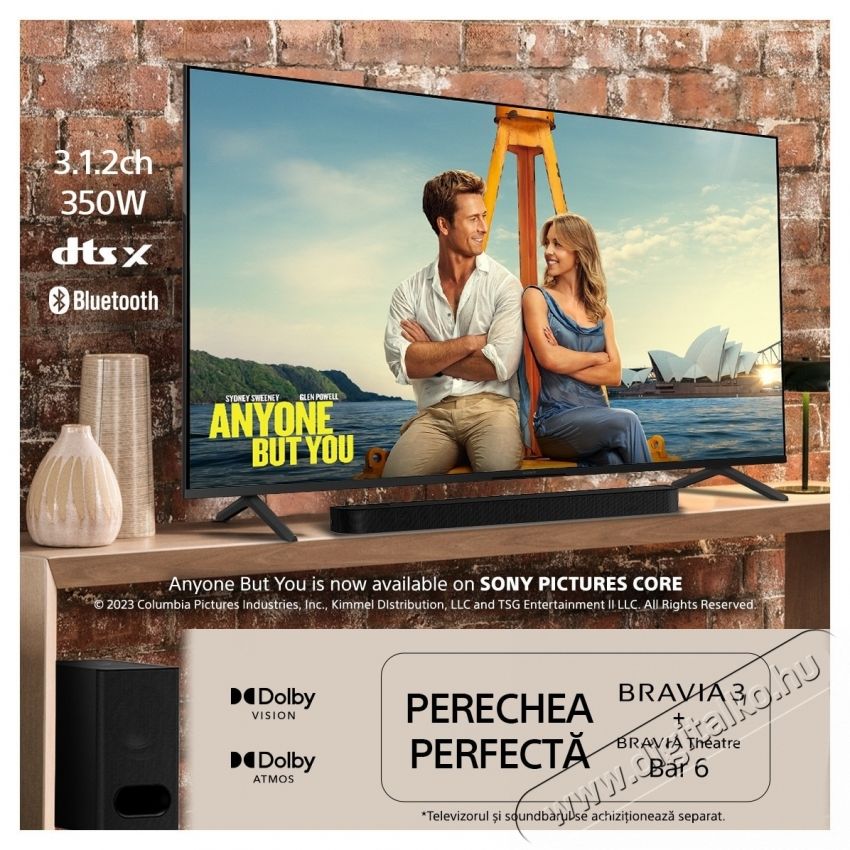 SONY BRAVIA 3 50S39 LED telev&iacute;zi&oacute;, 126 cm, Smart Google TV, 4K Ultra HD, E energiaoszt&aacute;ly (2025-&ouml;s modell) Telev&iacute;zi&oacute;k - LED telev&iacute;zi&oacute; - UHD 4K felbont&aacute;s&uacute; - 535738