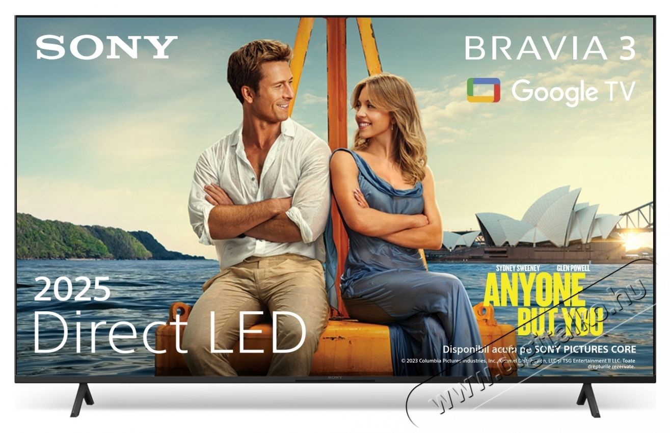 SONY BRAVIA 3 50S39 LED telev&iacute;zi&oacute;, 126 cm, Smart Google TV, 4K Ultra HD, E energiaoszt&aacute;ly (2025-&ouml;s modell) Telev&iacute;zi&oacute;k - LED telev&iacute;zi&oacute; - UHD 4K felbont&aacute;s&uacute; - 535738