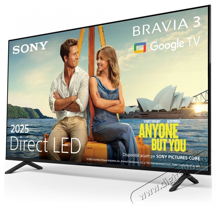 SONY BRAVIA 3 50S39 LED telev&iacute;zi&oacute;, 126 cm, Smart Google TV, 4K Ultra HD, E energiaoszt&aacute;ly (2025-&ouml;s modell) Telev&iacute;zi&oacute;k - LED telev&iacute;zi&oacute; - UHD 4K felbont&aacute;s&uacute; - 535738
