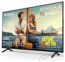 SONY BRAVIA 3 50S39 LED telev&iacute;zi&oacute;, 126 cm, Smart Google TV, 4K Ultra HD, E energiaoszt&aacute;ly (2025-&ouml;s modell) Telev&iacute;zi&oacute;k - LED telev&iacute;zi&oacute; - UHD 4K felbont&aacute;s&uacute; - 535738