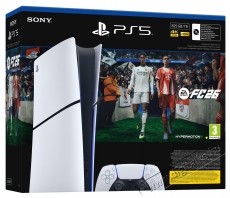 SONY PlayStation 5 (PS5) Slim Digital Edition + FC 26 J&aacute;t&eacute;kkonzol Iroda &eacute;s sz&aacute;m&iacute;t&aacute;stechnika - J&aacute;t&eacute;k konzol - Playstation 5 (PS5) konzol - 537606