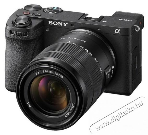 SONY Alpha A6700 fekete + E 18-135mm f/3.5-5.6 F&eacute;nyk&eacute;pezőg&eacute;p / kamera - Kompakt f&eacute;nyk&eacute;pezőg&eacute;p - Norm&aacute;l tud&aacute;s&uacute; kompakt - 538005
