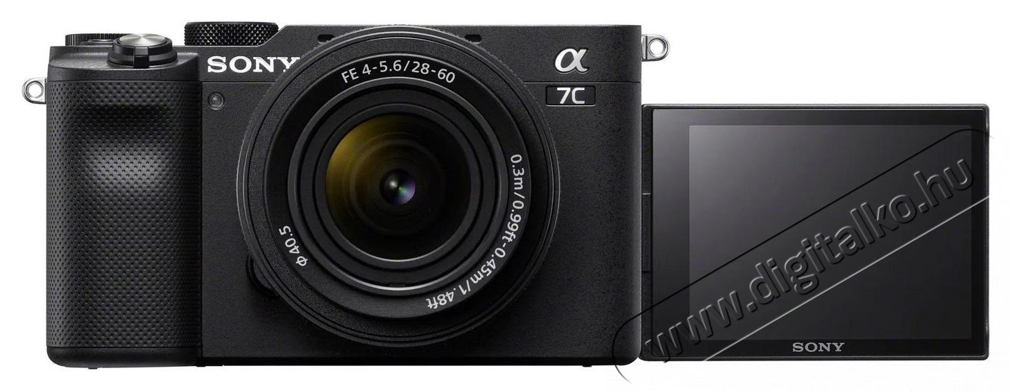 SONY Alpha A7C + FE 28-60mm f/4-5.6 fekete F&eacute;nyk&eacute;pezőg&eacute;p / kamera - Kompakt f&eacute;nyk&eacute;pezőg&eacute;p - Norm&aacute;l tud&aacute;s&uacute; kompakt - 538007