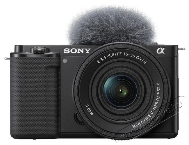 SONY Alpha ZV-E10 vlogging kamera + 16-50 mm f/3.5-5.6 OSS II F&eacute;nyk&eacute;pezőg&eacute;p / kamera - Kompakt f&eacute;nyk&eacute;pezőg&eacute;p - Norm&aacute;l tud&aacute;s&uacute; kompakt - 538004