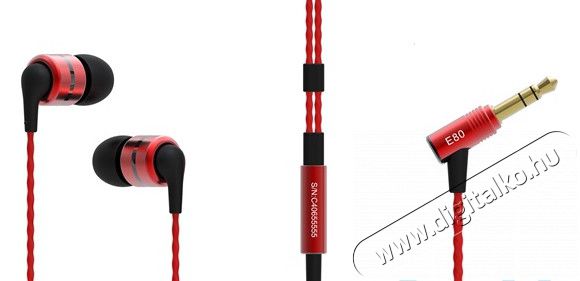 SoundMAGIC E80 In-Ear fülhallgató - piros Audio-Video / Hifi / Multimédia - Fül és Fejhallgatók - Fülhallgató - 324884