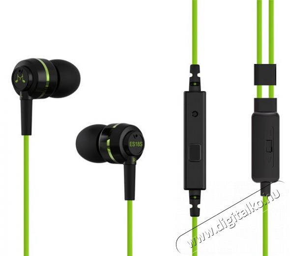SoundMAGIC ES18S In-Ear fekete-z&ouml;ld f&uuml;lhallgat&oacute; headset Audio-Video / Hifi / Multim&eacute;dia - F&uuml;l &eacute;s Fejhallgat&oacute;k - F&uuml;lhallgat&oacute; - 324894