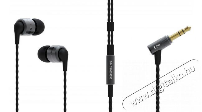 SoundMAGIC SM-E80-01 fülhallgató - fekete Audio-Video / Hifi / Multimédia - Fül és Fejhallgatók - Fülhallgató mikrofonnal / headset - 324920