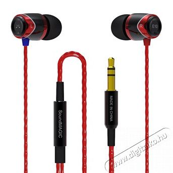 SoundMAGIC SM-E10-01 E10 fekete-piros fülhallgató Audio-Video / Hifi / Multimédia - Fül és Fejhallgatók - Fülhallgató mikrofonnal / headset - 324912