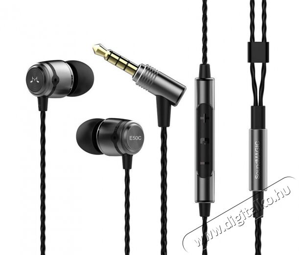 SoundMAGIC E50C In-Ear fülhallgató headset - metálszürke Audio-Video / Hifi / Multimédia - Fül és Fejhallgatók - Fülhallgató mikrofonnal / headset - 324880