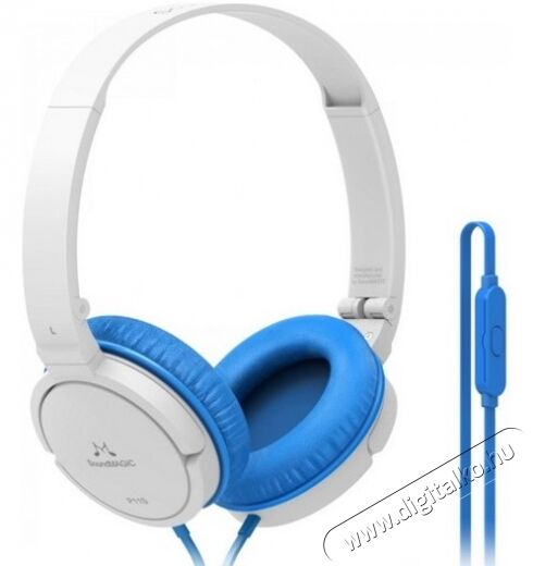 SoundMAGIC P11S On-Ear fejhallgató headset - fehér-kék Audio-Video / Hifi / Multimédia - Fül és Fejhallgatók - Fejhallgató mikrofonnal / headset - 324896