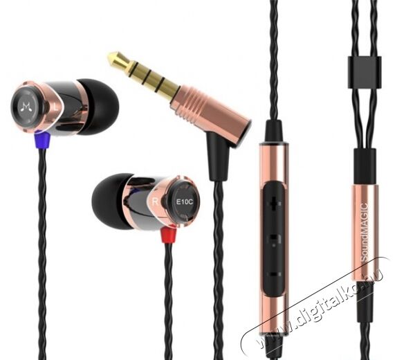SoundMAGIC E10C In-Ear fülhallgató headset - fekete-arany Audio-Video / Hifi / Multimédia - Fül és Fejhallgatók - Fülhallgató mikrofonnal / headset - 324874