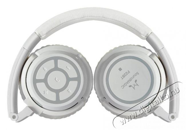 SoundMAGIC P22BT Over-Ear Bluetooth fejhallgató - fehér Audio-Video / Hifi / Multimédia - Fül és Fejhallgatók - Fejhallgató mikrofonnal / headset - 368352
