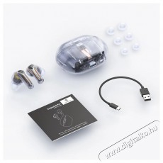 Soundpeats Capsule3 Pro Transparent White Audio-Video / Hifi / Multimédia - Fül és Fejhallgatók - Fülhallgató mikrofonnal / headset - 510276