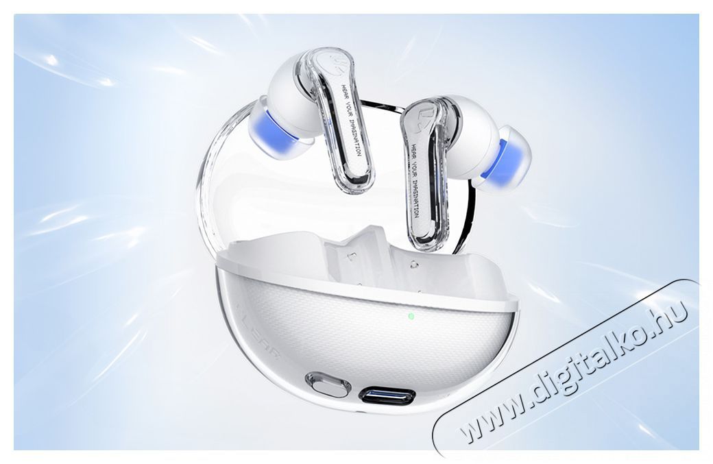 Soundpeats Clear pods White Audio-Video / Hifi / Multim&eacute;dia - F&uuml;l &eacute;s Fejhallgat&oacute;k - F&uuml;lhallgat&oacute; mikrofonnal / headset - 519191