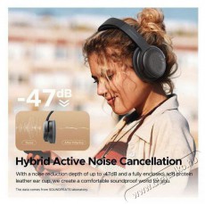 Soundpeats Space Pro Black Audio-Video / Hifi / Multimédia - Fül és Fejhallgatók - Fülhallgató mikrofonnal / headset - 519195