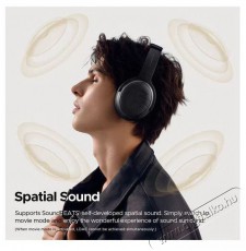 Soundpeats Space Pro Black Audio-Video / Hifi / Multimédia - Fül és Fejhallgatók - Fülhallgató mikrofonnal / headset - 519195