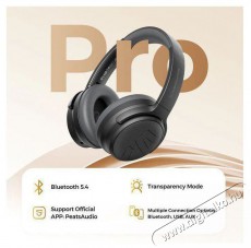 Soundpeats Space Pro Black Audio-Video / Hifi / Multimédia - Fül és Fejhallgatók - Fülhallgató mikrofonnal / headset - 519195