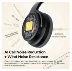 Soundpeats Space Pro Black Audio-Video / Hifi / Multimédia - Fül és Fejhallgatók - Fülhallgató mikrofonnal / headset - 519195