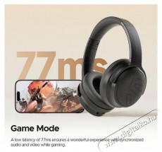 Soundpeats Space Pro Black Audio-Video / Hifi / Multimédia - Fül és Fejhallgatók - Fülhallgató mikrofonnal / headset - 519195